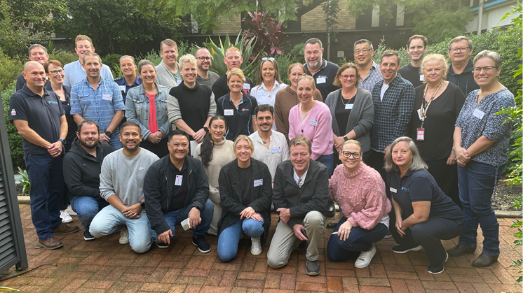 Group photo with participants and teachers of the ETS Senior instructor course in Sydney.