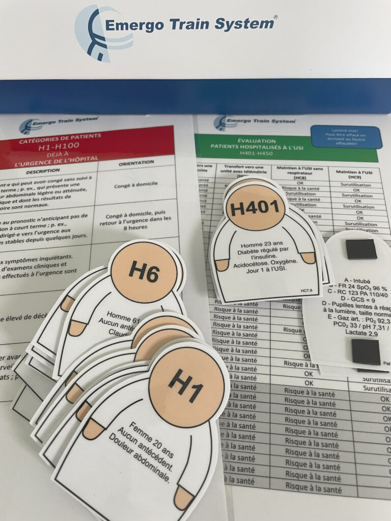 Photo shows different symbols included in the ETS in-hospital patient banks.