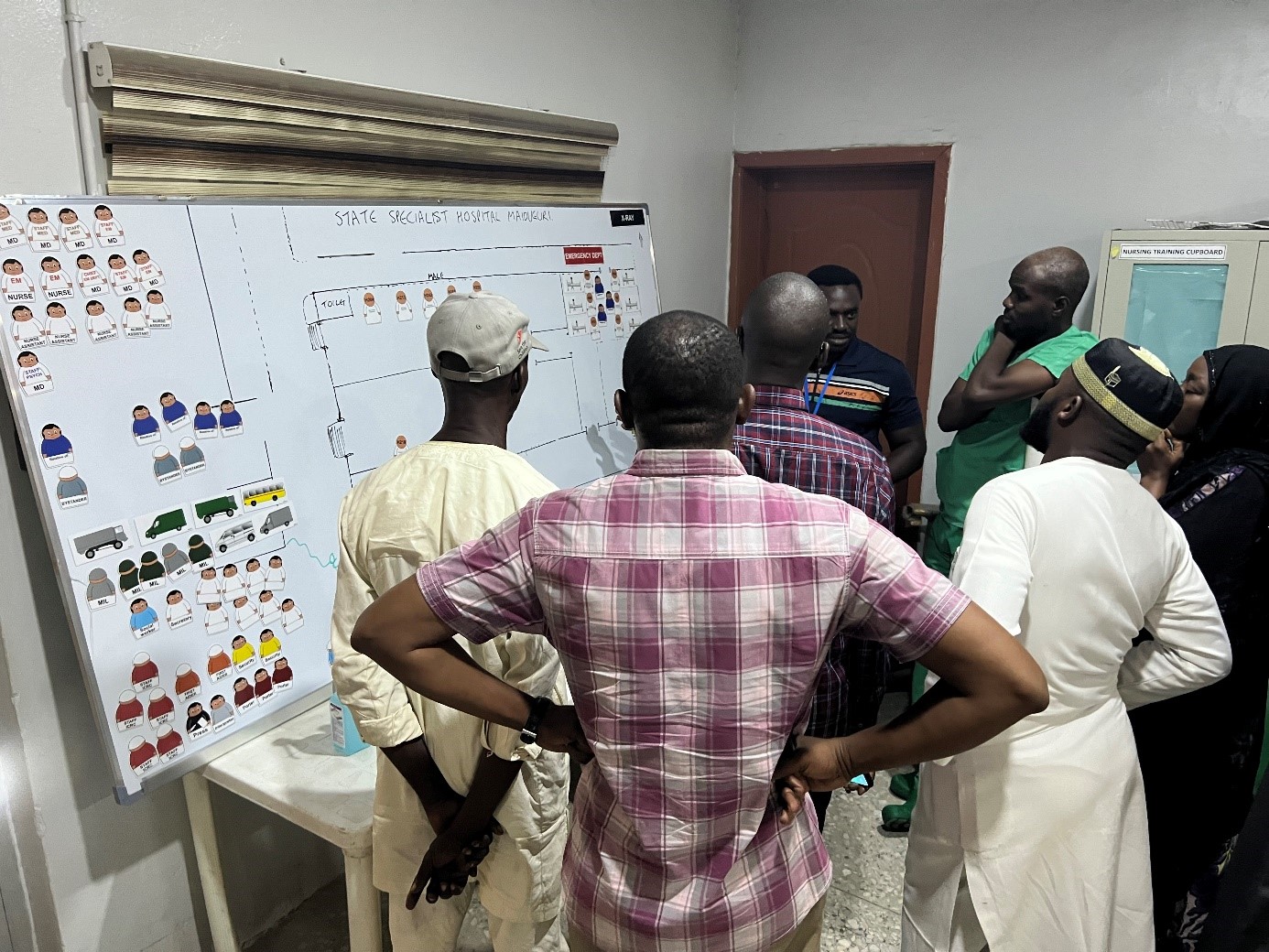 Mass Casualty Incident Training in Maiduguri State Specialist Hospital.