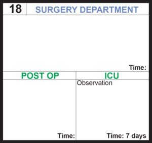 Picture show back side of ETS patient 18's management card